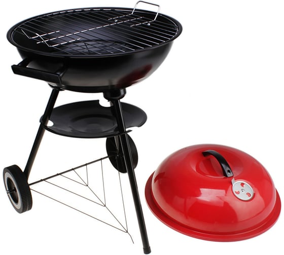 Изображение товара Барбекю с крышкой на колесиках СИМАЛЕНД 44 см 638202