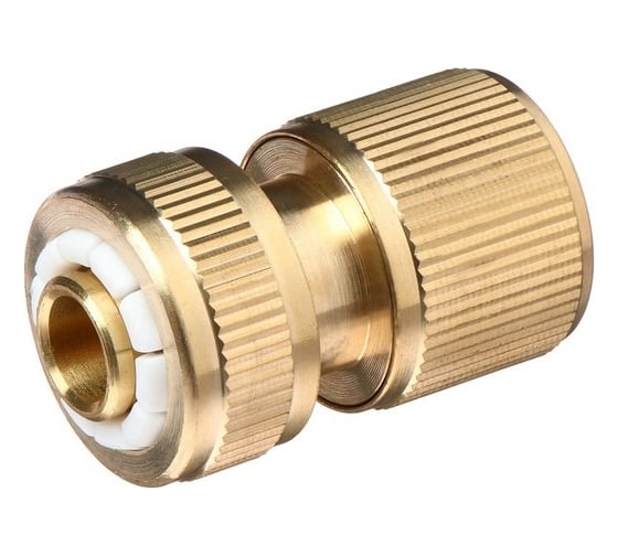 Изображение товара Коннектор (1/2"; с аквастопом; цанга; латунь) Greengo 1006650