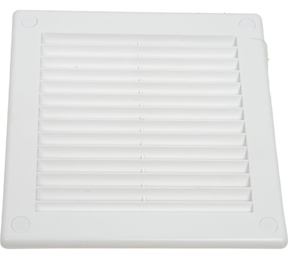 Изображение товара Решетка вентиляционная вытяжная без рамки (150x150 мм; белая) ВИЕНТО 1515TRU