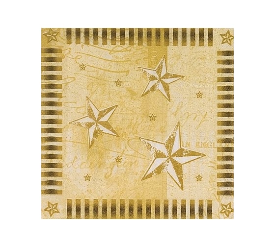 Изображение товара Бумажная салфетка PAPSTAR ЗВЕЗДНОЕ СИЯНИЕ 33x33 см, 3 слоя, 100 шт/уп 1/6 PS-86041