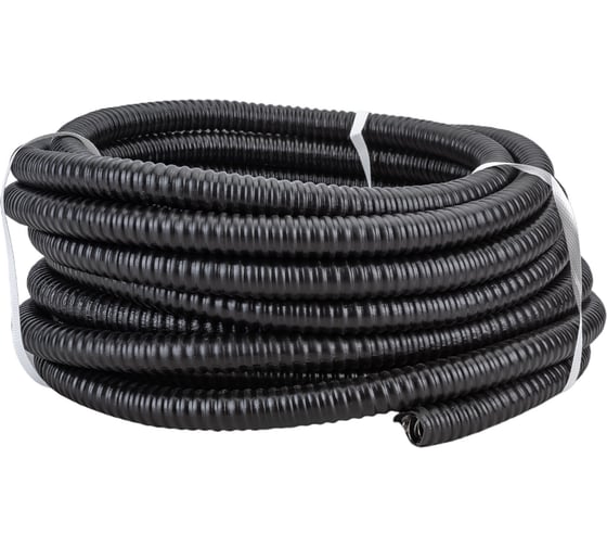 Изображение товара Металлорукав в ПВХ изоляции с протяжкой УРАЛ ПАК РЗ-Ц-П нг 20мм черный (15) МР-1201020-015