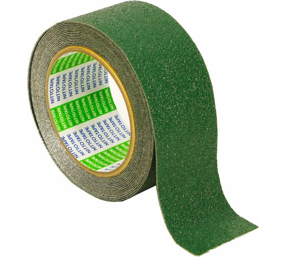 Изображение товара Противоскользящая лента для ровных поверхностей Nitto AS-127, 50 мм х 5 м, алюминиевая, зеленая 4687202035946