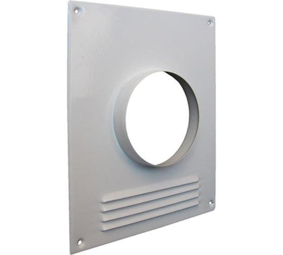 Изображение товара Площадка торцевая металлическая с фланцем и решеткой (196x236 мм; 120 мм) ВИЕНТО 120ПРМ