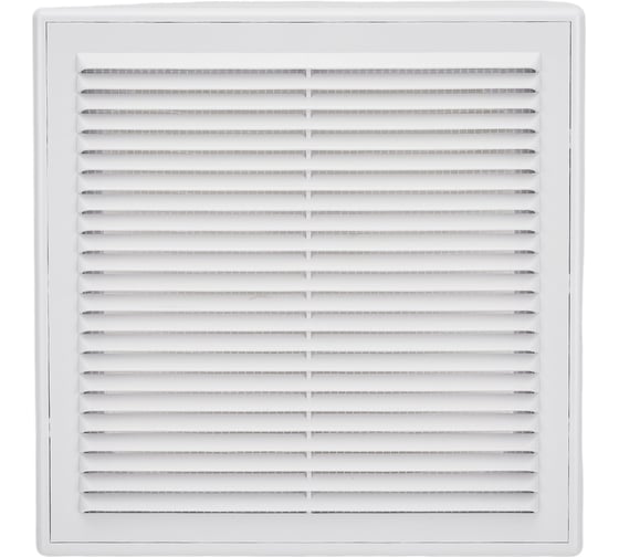 Изображение товара Решетка вентиляционная вытяжная с рамкой (250x250 мм; белая) ВИЕНТО 2525ВР