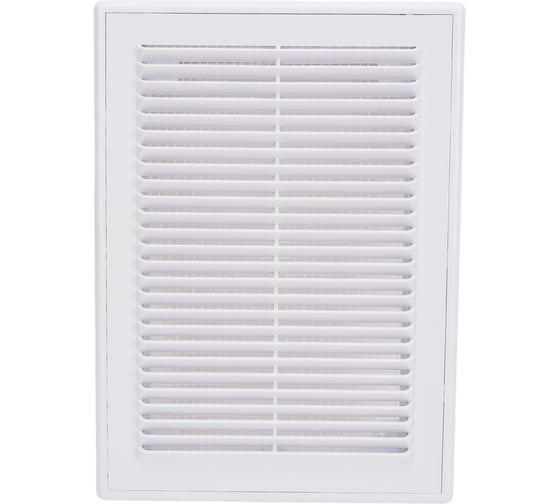 Изображение товара Решетка вентиляционная вытяжная с рамкой (180x250 мм; белая) ВИЕНТО 1825ВР