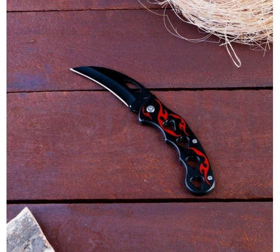 Изображение товара Нож-керамбит СИМАЛЕНД Пламя, лезвие 7.5 см 4412332