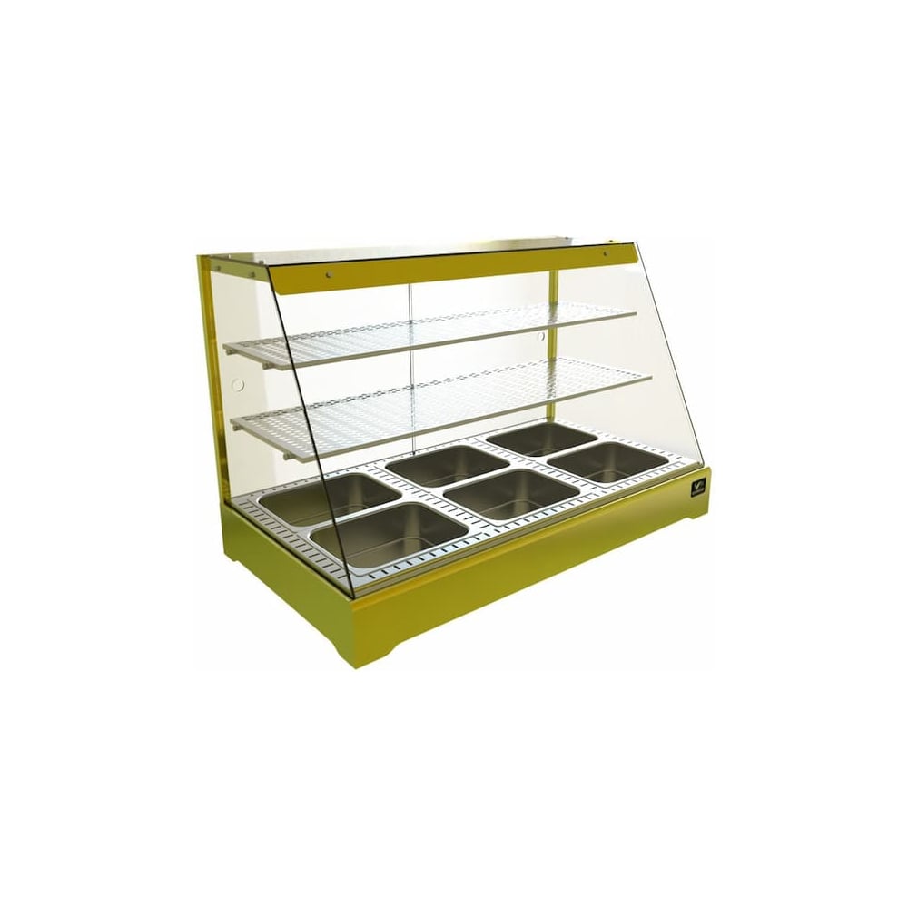 Изображение товара Витрина тепловая КОБОР CR2-117H Yellow, 2 полки Изображение товара Витрина тепловая КОБОР CR2-117H Yellow, 2 полки