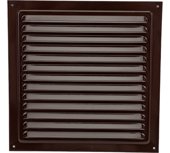 Изображение товара Решетка металлическая (250x250 мм; коричневая) ВИЕНТО РМ2525кор