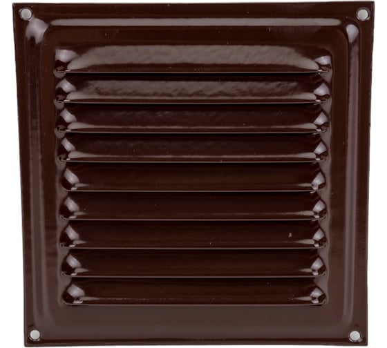 Изображение товара Решетка металлическая (100x100 мм; коричневая) ВИЕНТО РМ1010кор