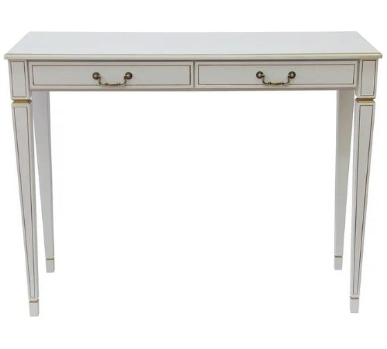 Изображение товара Консоль Мебелик Васко В 91Н белый ясень/золото 00 1737