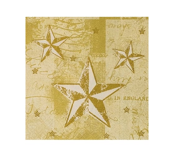 Изображение товара Бумажная салфетка PAPSTAR ЗВЕЗДНОЕ СИЯНИЕ 25x25 см, 3 слоя, 50 шт/уп 1/12 PS-86039
