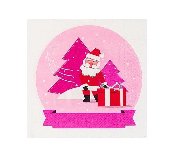 Изображение товара Бумажная салфетка PAPSTAR СНЕЖНЫЙ ШАР 33х33 см, 3 слоя, 20 шт/уп 1/15 PS-87080