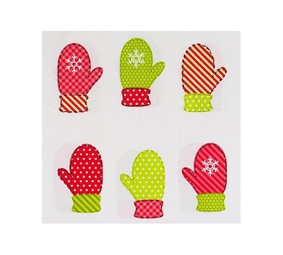 Изображение товара Бумажная салфетка PAPSTAR РУКАВИЧКИ 33х33 см, 3 слоя, 20 шт/уп 1/15 PS-87042