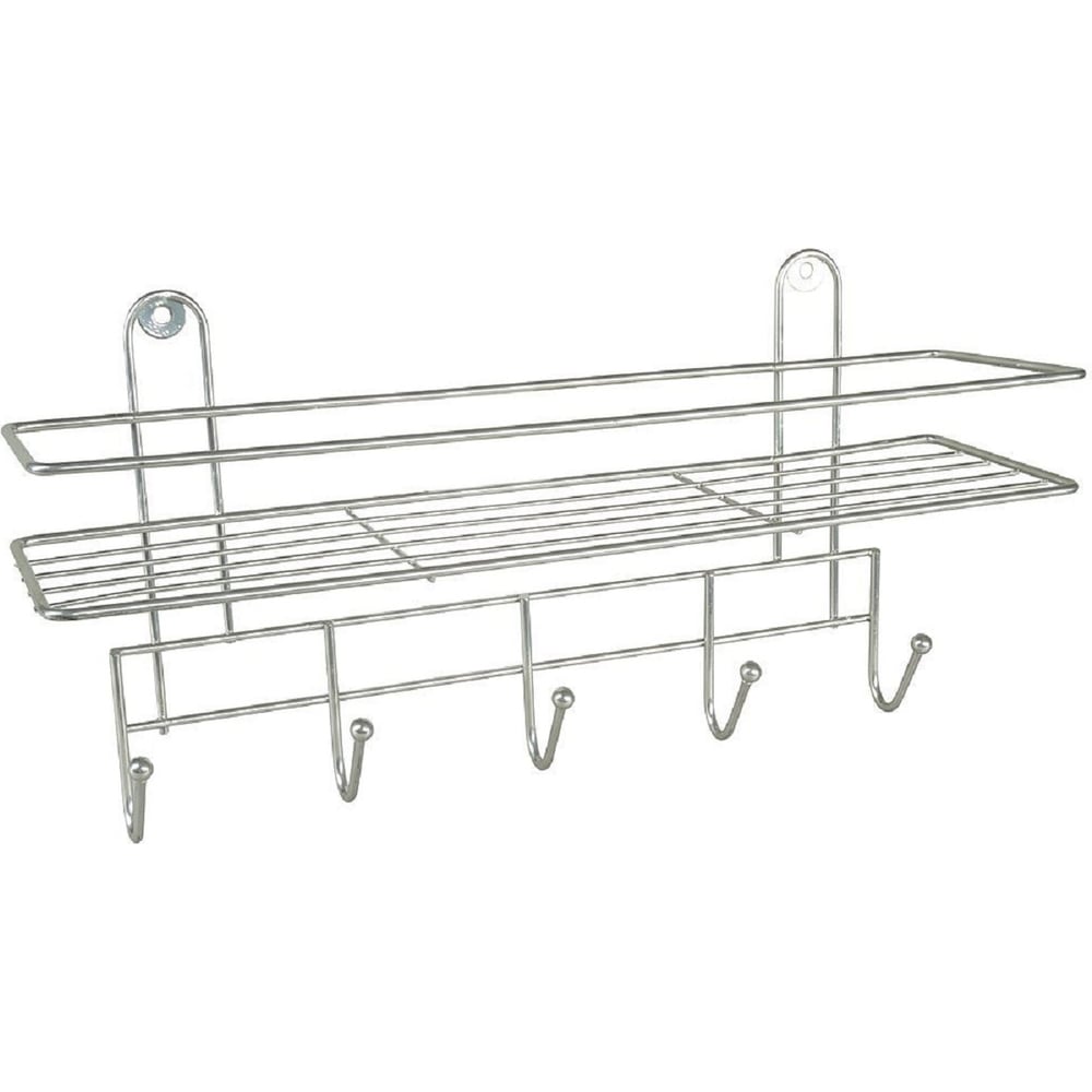 Изображение товара Полка для ванной Rosenberg прямая, с 5 крючками RUS-385015