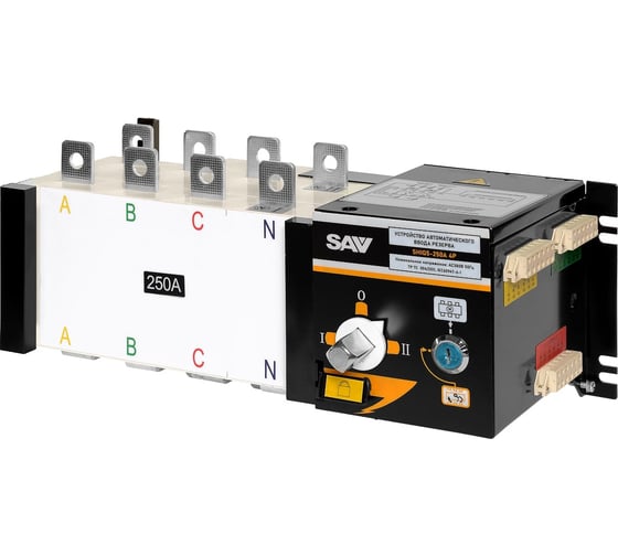 Изображение товара Устройство автоматического ввода резерва SAV SHIQ5-250/4P 019925