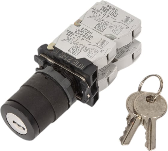 Изображение товара Переключатель Briswik КПЕ 2140-К черный IP40 УХЛ2 10А 4но 0нз AB-YG-0Ai-0141