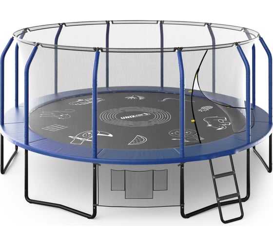 Изображение товара Батут UNIXline SUPREME GAME 16 ft blue TRUSUG16BL