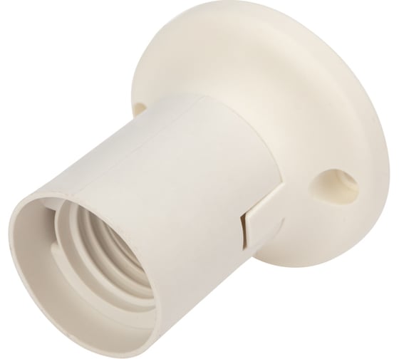 Изображение товара Настенный прямой патрон REXANT пластиковый Е27 белый 11-8870