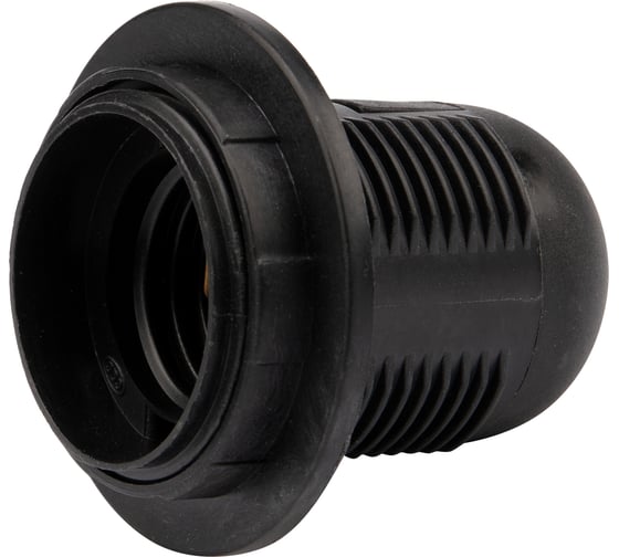 Изображение товара Термостойкий подвесной патрон REXANT пластиковый с кольцом Е27 черный 11-8826