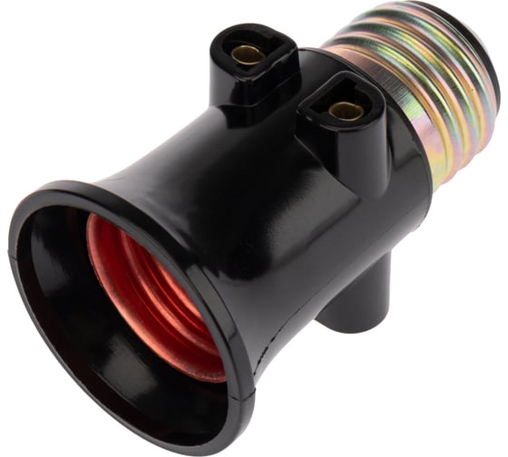 Изображение товара Карболитовый патрон розетка REXANT Е27 черный 11-8855