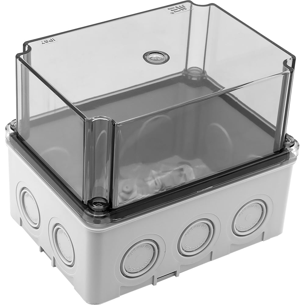 Коробка распределительная пластиковая Mete Enerji 110x150x120, высокая прозрачная крышка, IP67 40201607