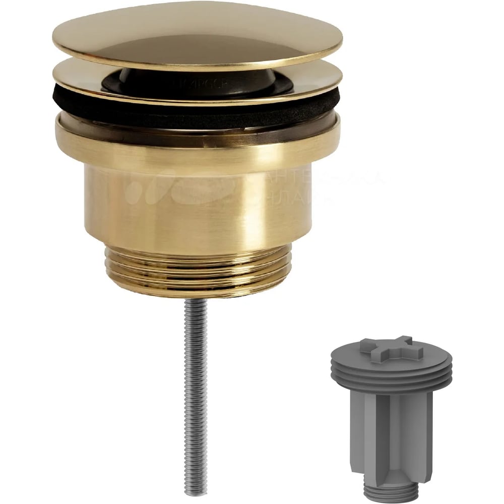 Донный клапан универсальный Milleau MILLEAU Tissage , золото браш ML35011C/C-BG