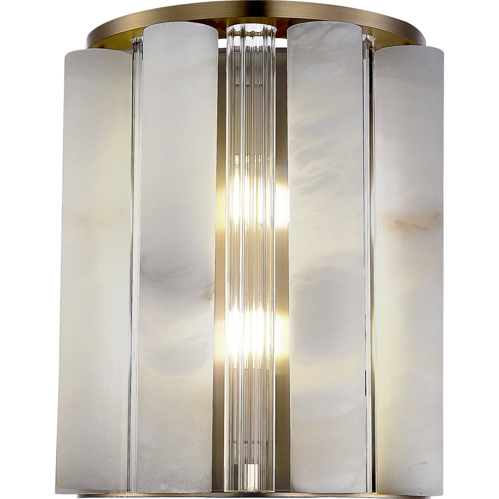 Светильник настенный ST LUCE Бронза, Прозрачный/Белый алебастр G9 2*5W SL1516.301.02
