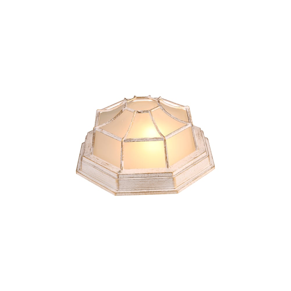 Фасадный светильник General Lighting Systems Паутинка GWL-E27-M-IP65 белое золото 662586