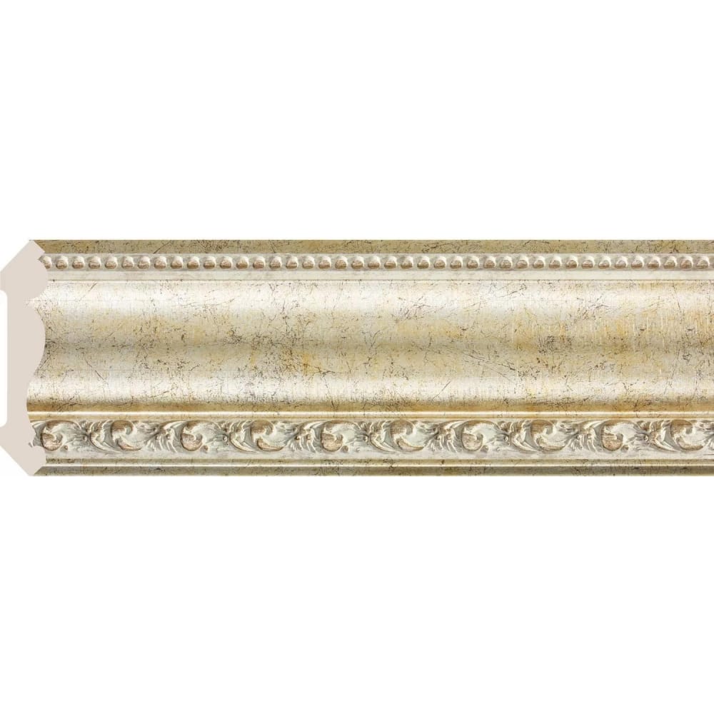 Карниз Cosca, 155-553, плинтус, античная платина, Полистирол высокой плотности, Антик  - купить со скидкой