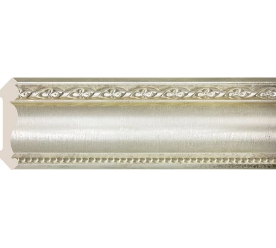 Изображение товара Карниз Cosca Decor 146-937 интерьерный багет, 89 мм, платина СПБ016576