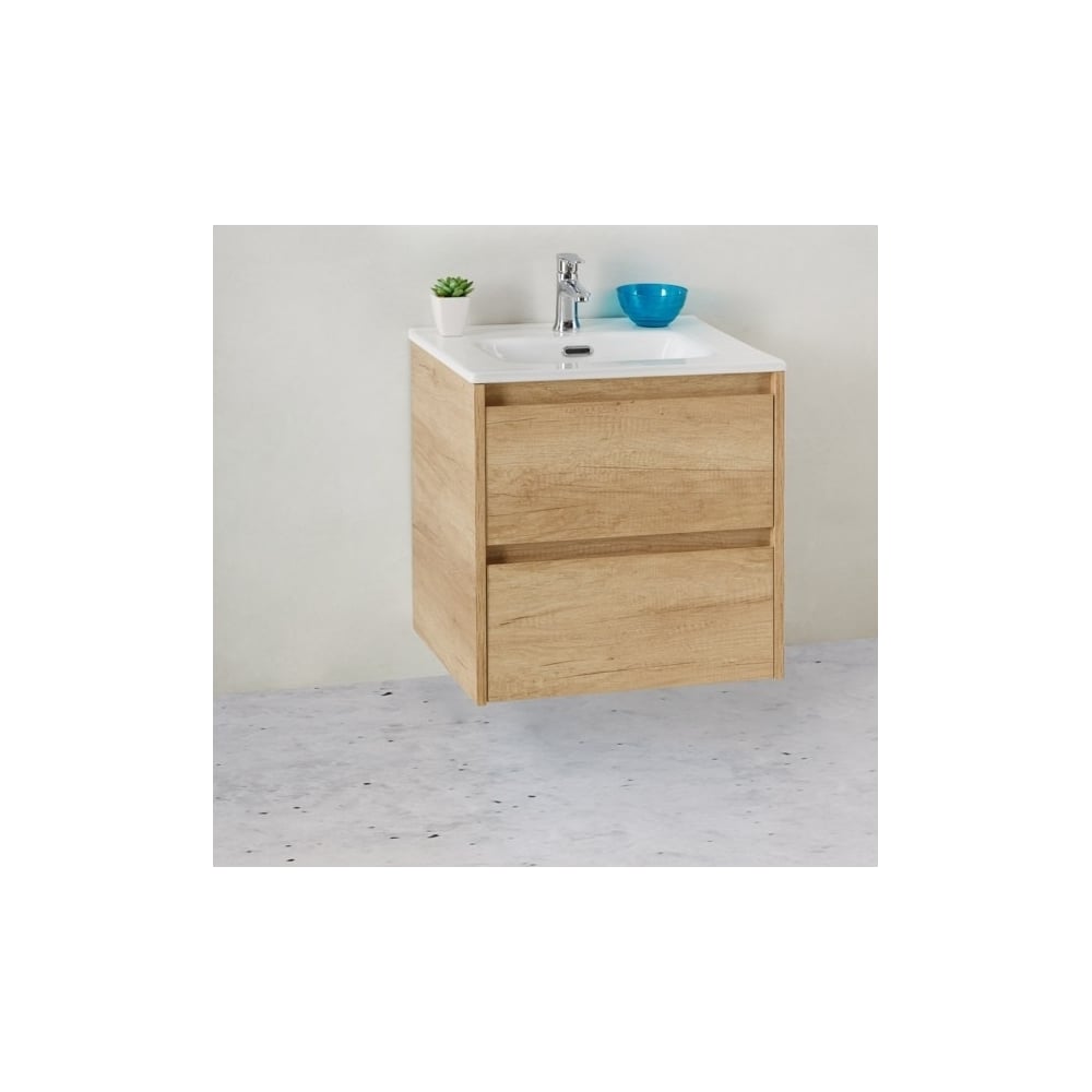 Изображение товара Подвесная база под раковину BelBagno KRAFT Rovere Nebrasca Nature 39-600/390-2C-SO-RNN