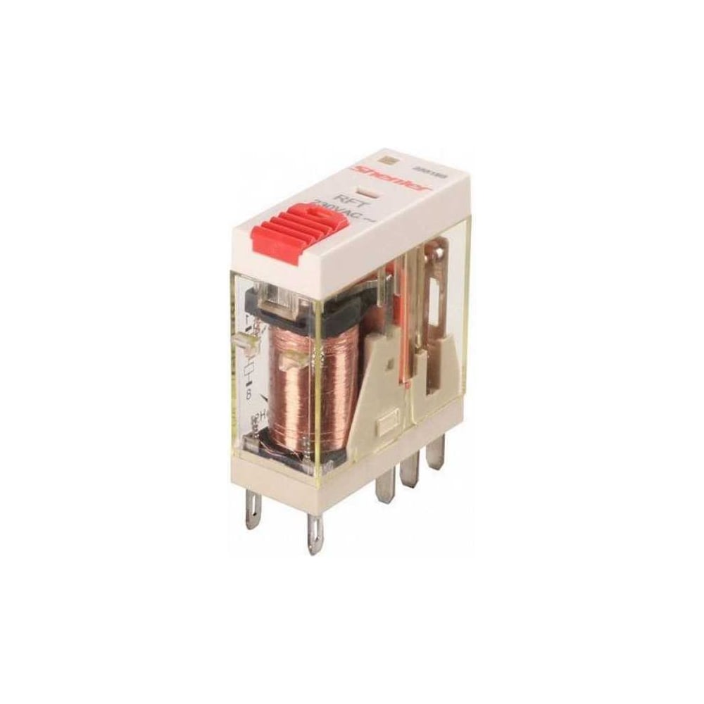 Реле SHENLER НТК Приборэнерго 2CO, 8A(250VAC/30VDC), 230VAC, мех. индикация, тест-кнопка с блокировкой, LED RFT2CO730LT