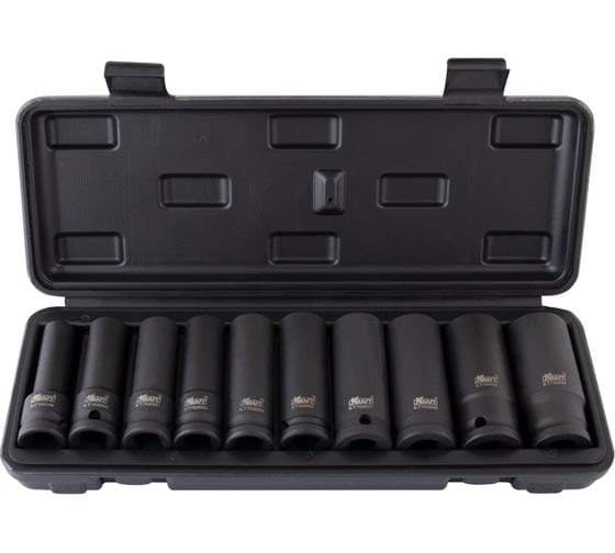 Изображение товара Набор ударных глубоких торцевых головок (10 шт; 10-24 мм; 1/2) KRAFT KT 702034