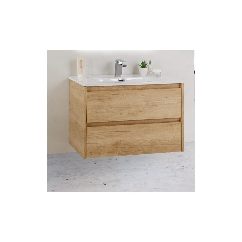 Изображение товара Подвесная база под раковину BelBagno KRAFT Rovere Nebrasca Nature 39-700/390-2C-SO-RNN