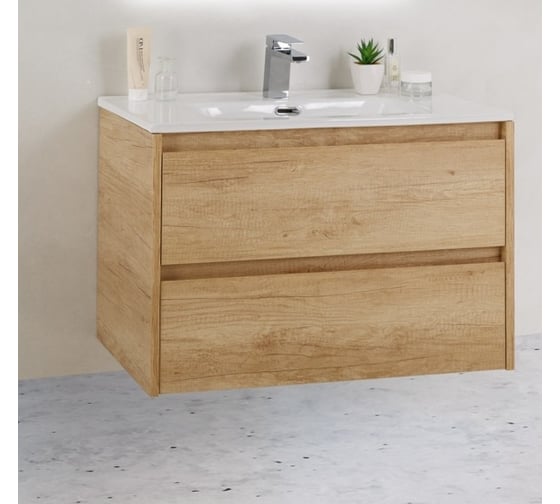 Изображение товара Подвесная база под раковину BelBagno KRAFT Rovere Nebrasca Nature 39-800/390-2C-SO-RNN