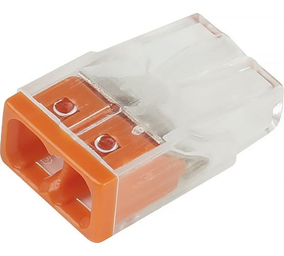 Изображение товара Строительно-монтажная клемма Smartbuy 2 отверстия, розничная упаковка SBE-pwco-2-rp