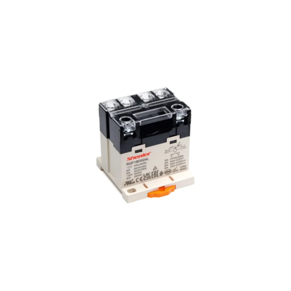 Реле SHENLER НТК Приборэнерго 2NO, 40A(250VAC/30VDC), 200-240VAC, LED, на рейку DIN35/панель, винтовое подключение RGF2BD740LS