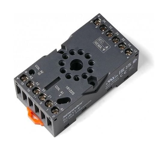 Изображение товара Цоколь SHENLER НТК Приборэнерго 3CO/11pin, 12A(300V), винтовой зажим, черный, на рейку DIN35/панель, для RUB3CO, R15, 60.13, RRD3, MT3, RUMC3, MK3 SUB11-E