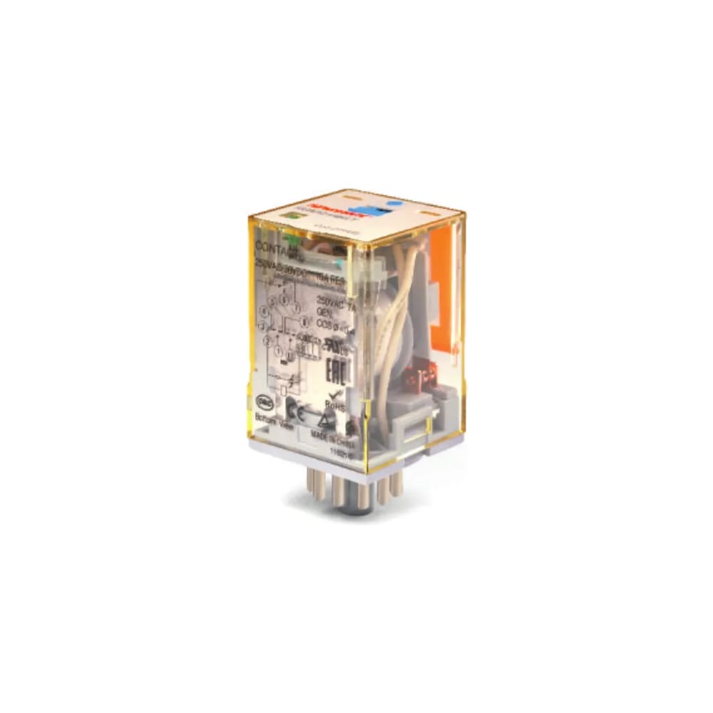 Изображение товара Реле SHENLER НТК Приборэнерго 3CO, 10A(250VAC/24VDC), 24VAC, мех. индикация, тест-кнопка с блокировкой, LED RUB3C5524LT Изображение товара Реле SHENLER НТК Приборэнерго 3CO, 10A(250VAC/24VDC), 24VAC, мех. индикация, тест-кнопка с блокировкой, LED RUB3C5524LT