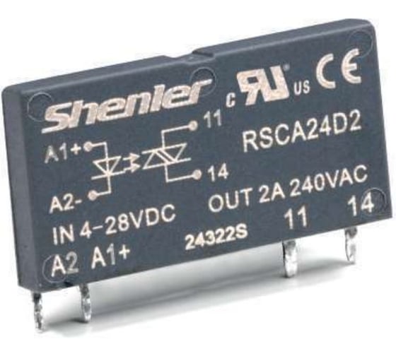 Изображение товара Реле интерфейсное полупроводниковое SHENLER НТК Приборэнерго RSCD06D3 с колодкой SNC05-E-A, винтовой зажим, 1NO, 3A(60VDC), 6_24VDC, LED, W=6.2mm RSCD06D3+SNC05-E-A