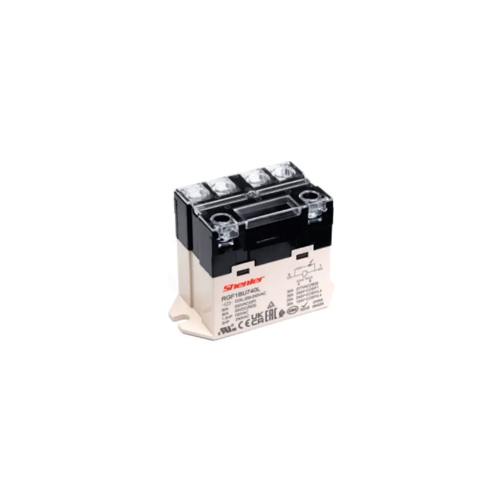 Реле SHENLER НТК Приборэнерго 2NO, 25A(277VAC/30VDC), 200-240VAC, для печатных плат RGF2P740