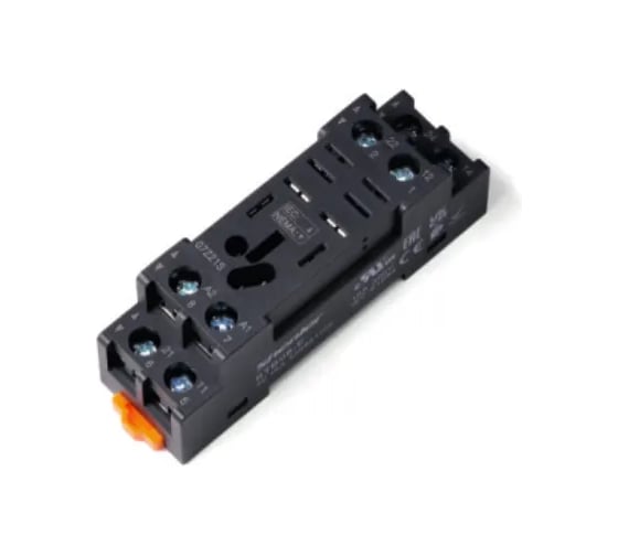 Изображение товара Цоколь SHENLER НТК Приборэнерго 16A(300V), винтовой зажим, черный, на рейку DIN35, для RKL1CO, RKL2CO, 56.31, 56.32, RPM2, LY1, LY2 STB08-E