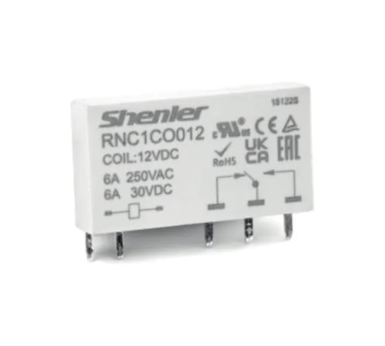 Изображение товара Реле SHENLER НТК Приборэнерго 1CO, 6A(250VAC/30VDC), 60VDC, для печатных плат и цоколей SNB05/SNC05, IP60 RNC1CO060