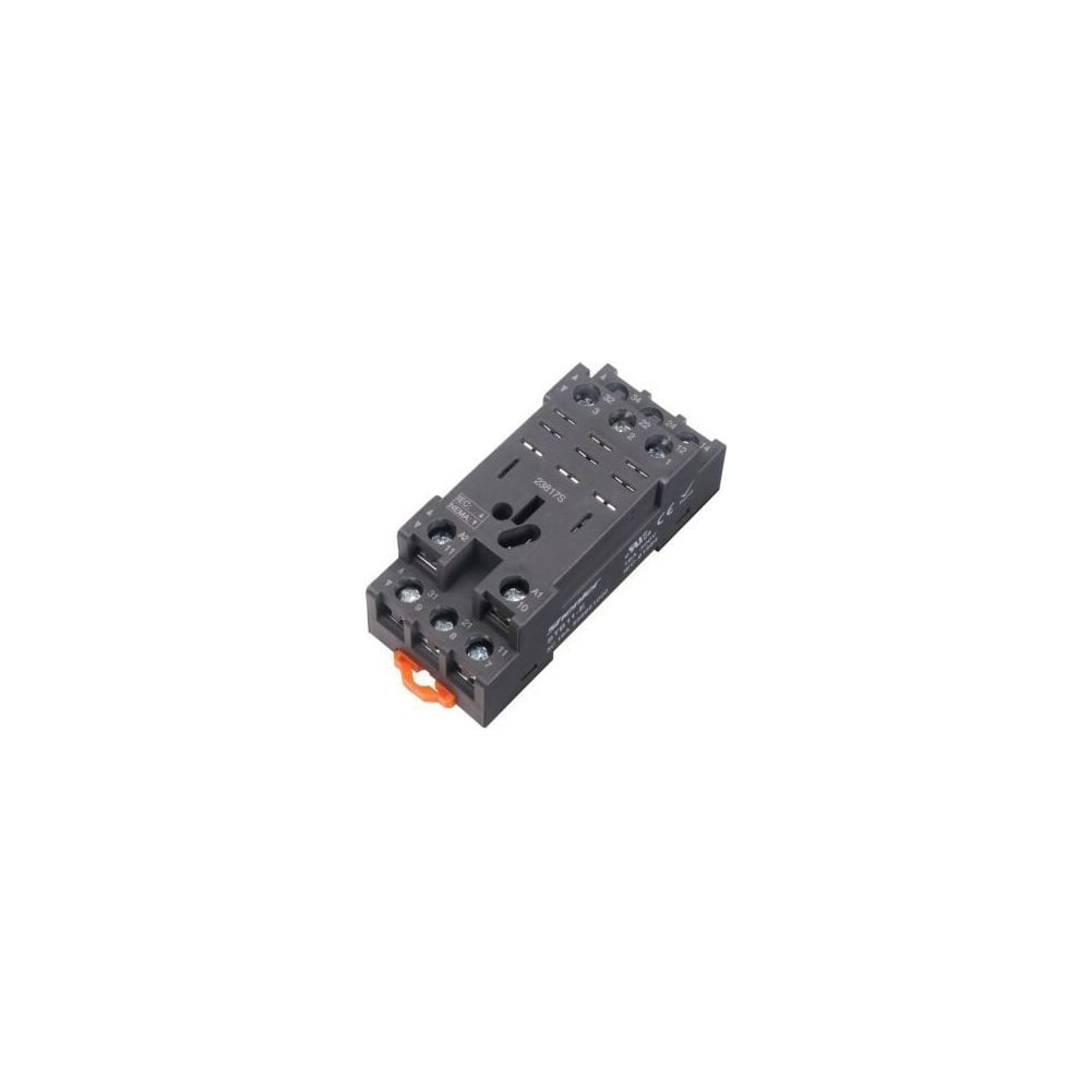 Цоколь SHENLER НТК Приборэнерго 3CO, 16A(300V), винтовой зажим, черный, на рейку DIN35, для RKL3CO, 56.33, RPM3, LY3 STB11-E
