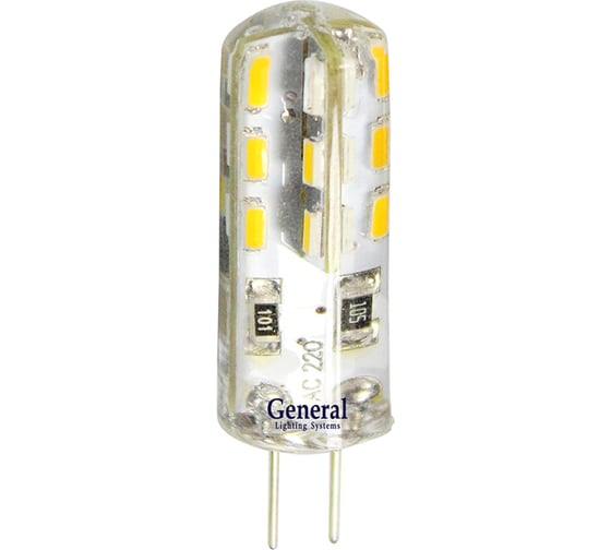 Изображение товара Капсульная светодиодная лампа General Lighting Systems G4, 3 Вт, 115 Лм, 220В, GLDEN-G4-3-S-220-6500 685028