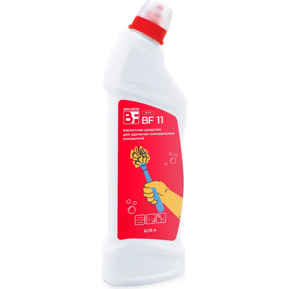 Изображение товара Средство кислотное для санузлов Ben Fatto SANI ACID 0,75 л для чистки унитазов и керамики Изображение товара Средство кислотное для санузлов Ben Fatto SANI ACID 0,75 л для чистки унитазов и керамики