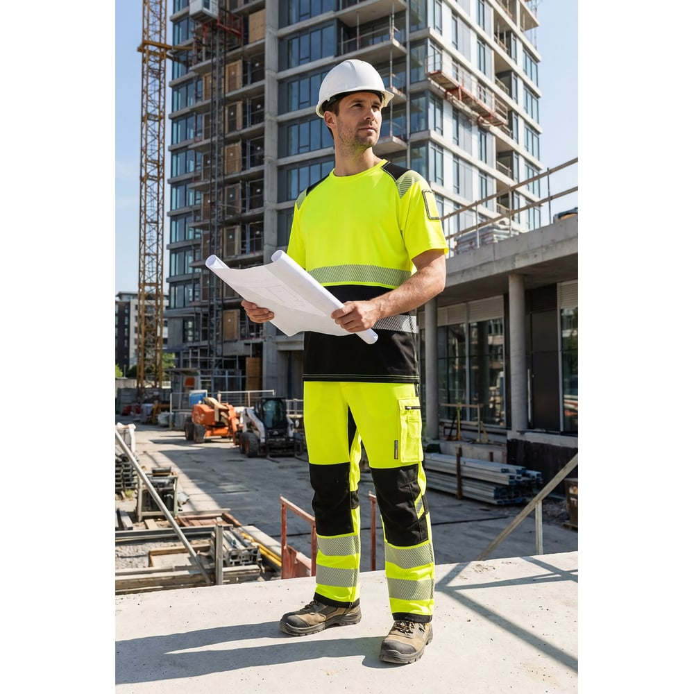 Изображение товара Футболка СОЮЗСПЕЦОДЕЖДА ЮНИОНВОРКВЕАР Хай-Вис (UNIONWORKWEAR Hi-Vis), желтая, 52-54/170-176 2000000294391