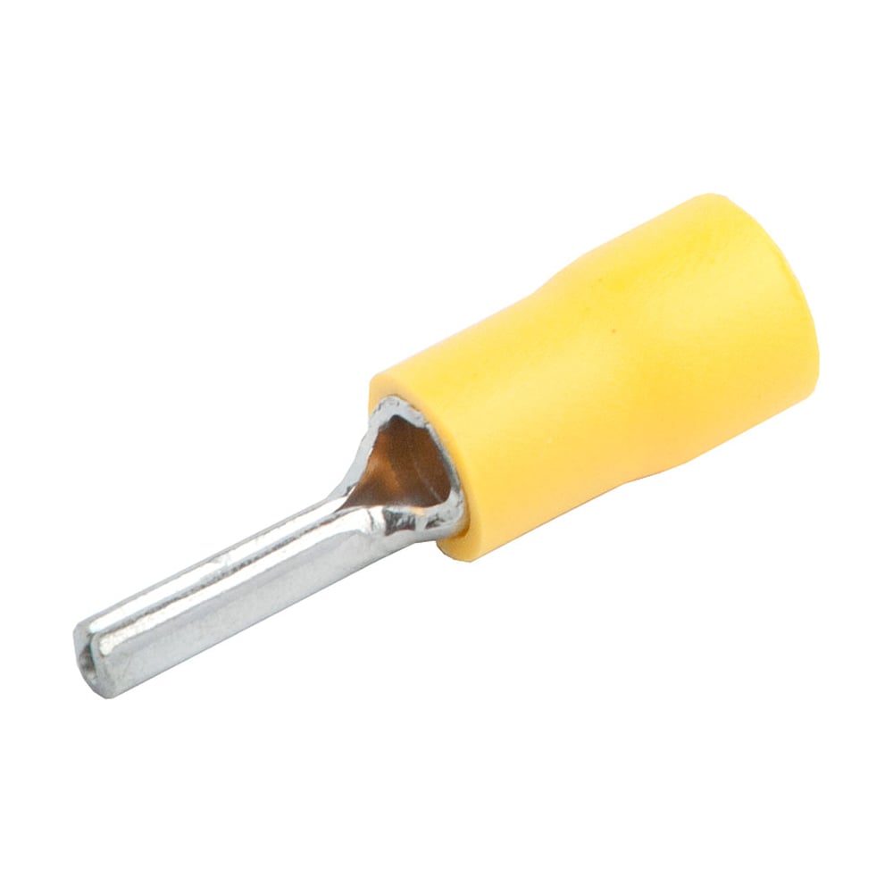 Наконечник General Lighting Systems НШКИ (штыревой круглый) GNPI-5,5-25,5-50 желтый, 50 штук 476222