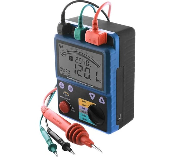 Изображение товара Измеритель сопротивления изоляции с поверкой - мегаомметр МЕГЕОН 13900 к0000021269