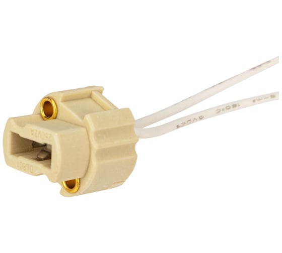 Изображение товара Керамический патрон REXANT цоколь G9 с проводом 15 см белый 100 шт 11-8879